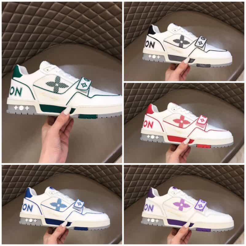 LV/路易威登   2021春夏新配色男士魔术贴Trainer运动鞋