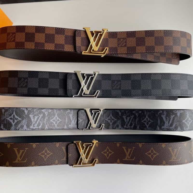 LV/路易威登  Monogram  Eclipse帆布小牛皮SHAPE40毫米双面腰带