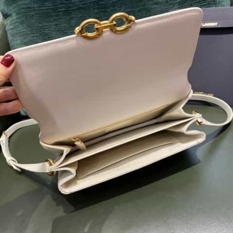 Saint laurent Ysl Le Maillon 24CM 肩背包 649795复古白