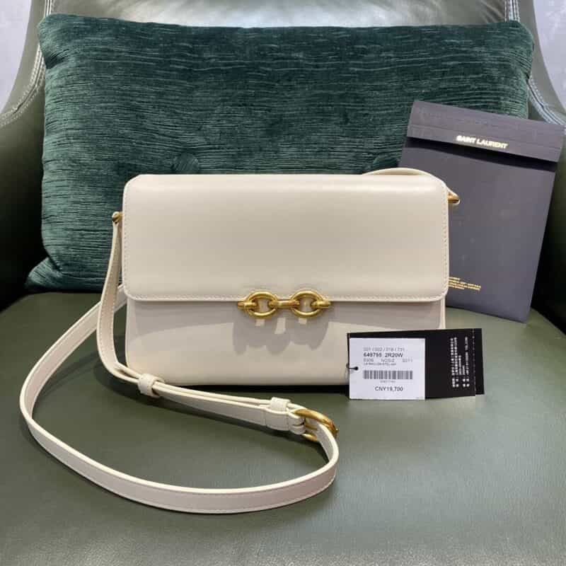 Saint laurent Ysl Le Maillon 24CM 肩背包 649795复古白