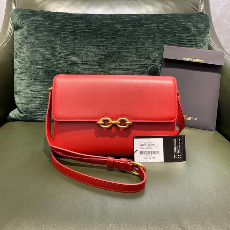 Saint laurent Ysl Le Maillon 24CM 肩背包 649795爱神红