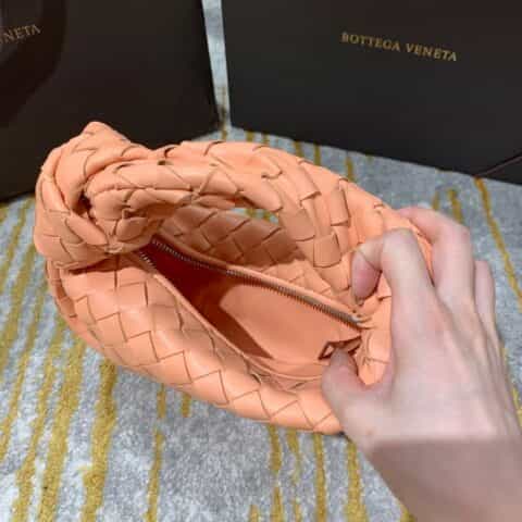 Bottega Veneta葆蝶家 Mini Jodie Bag 651876蜜桃粉