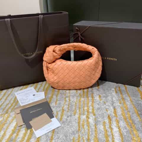 Bottega Veneta葆蝶家 Mini Jodie Bag 651876蜜桃粉