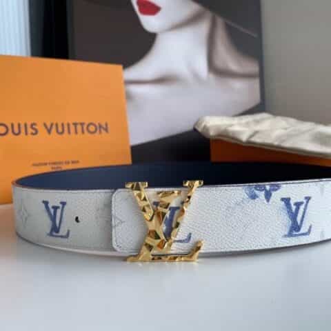 LV/路易威登   Monogran图案LV搭扣SHAPE 40毫米双面腰带