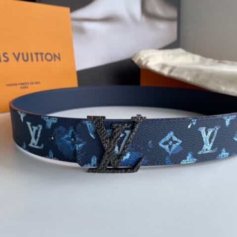 LV/路易威登   Monogran图案LV搭扣SHAPE 40毫米双面腰带