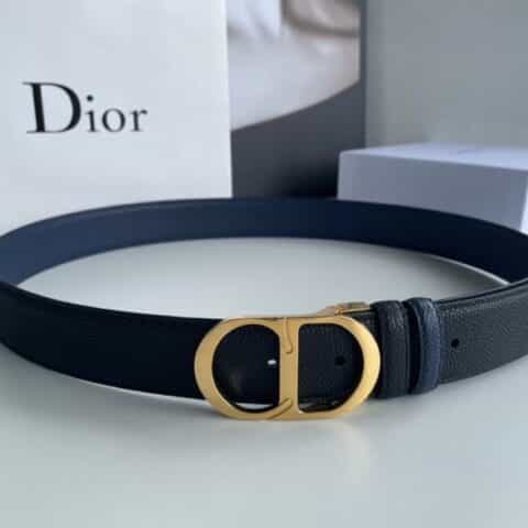 迪奥Dior(法国)头层牛皮珍珠纹理男款腰带宽度3.5cm