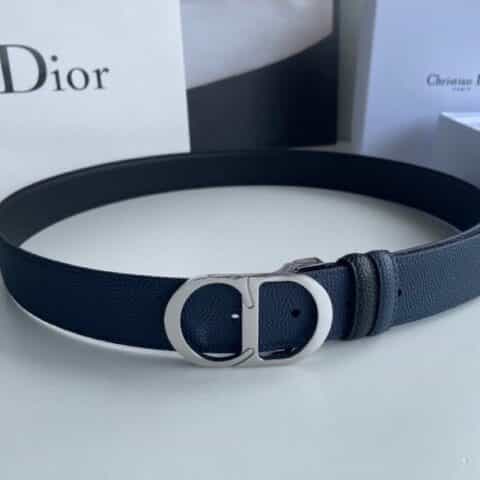 迪奥Dior(法国)头层牛皮珍珠纹理男款腰带宽度3.5cm