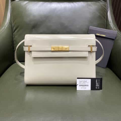 Saint laurent Ysl Manhattan白色牙签纹曼哈顿法棍包579271