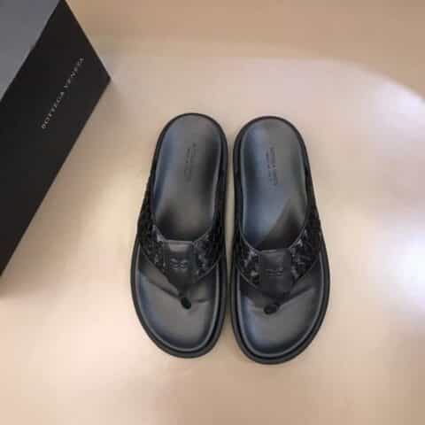 BV葆蝶家   意大利进口牛皮春夏真皮编织拖鞋