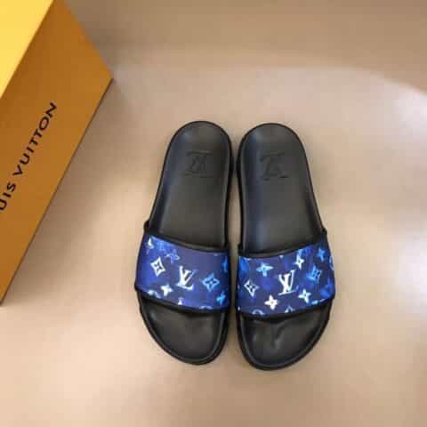 LV/路易威登   进口原版印花高端男士拖鞋
