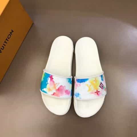LV/路易威登   进口原版印花高端男士拖鞋