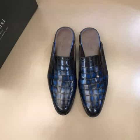 Berluti伯鲁提   进口头层牛皮高端男士半拖
