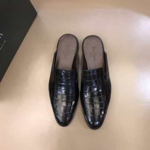 Berluti伯鲁提   进口头层牛皮高端男士半拖
