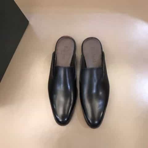 Berluti伯鲁提   进口头层牛皮高端男士半拖