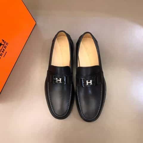 Hermes爱马仕   进口头层牛皮水染头层牛里男士商务皮鞋