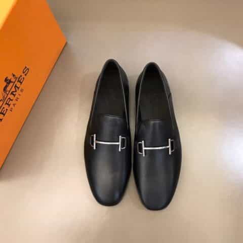 Hermes爱马仕   进口注塑真皮大底高端版本、男士商务皮鞋
