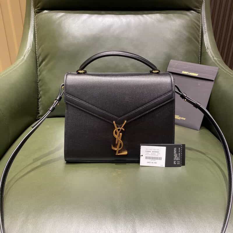 Saint Laurent Ysl Cassandra Bag 578000黑色鱼子酱金扣