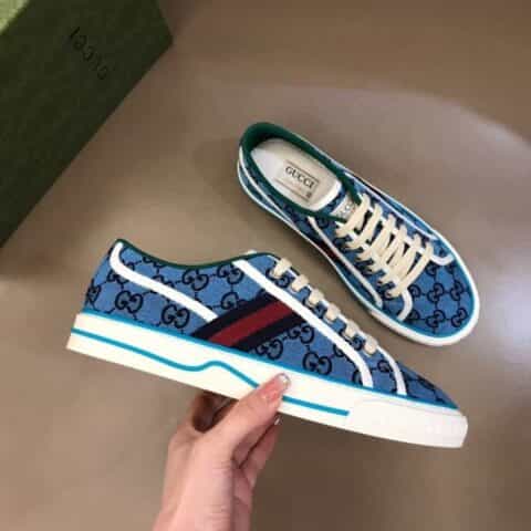 Gucci古驰   2021520特别系列1977情侣GG运动帆布鞋