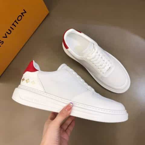 LV/路易威登   粒面小牛皮拼接帆布Beverly Hills运动鞋