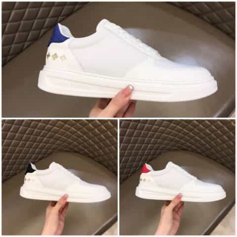 LV/路易威登   粒面小牛皮拼接帆布Beverly Hills运动鞋