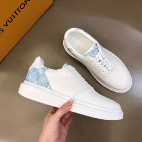 LV/路易威登   粒面小牛皮拼接帆布Beverly Hills运动鞋