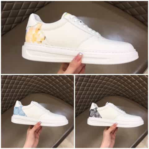 LV/路易威登   粒面小牛皮拼接帆布Beverly Hills运动鞋