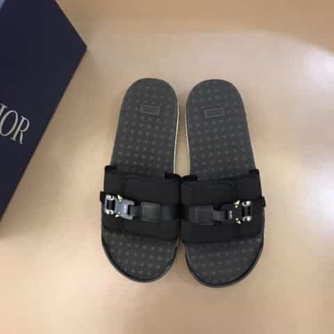 DIOR迪奥   D～家传统精湛工艺高端男士拖鞋人字拖