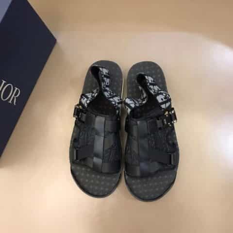 DIOR迪奥   D～家传统精湛工艺高端男士凉拖鞋