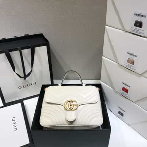 Gucci GG Marmont系列小号手提包 498110