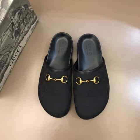 Gucci古驰   经典马衔扣G家夏季男士沙滩拖鞋