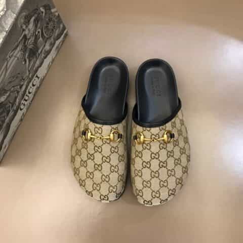 Gucci古驰   经典马衔扣G家夏季男士沙滩拖鞋