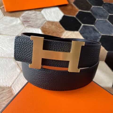 Hermès爱马仕   专用料Togo皮制作金属工艺38mm腰带
