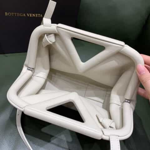 Bottega Veneta葆蝶家 Point Bag 三角包 658476白色