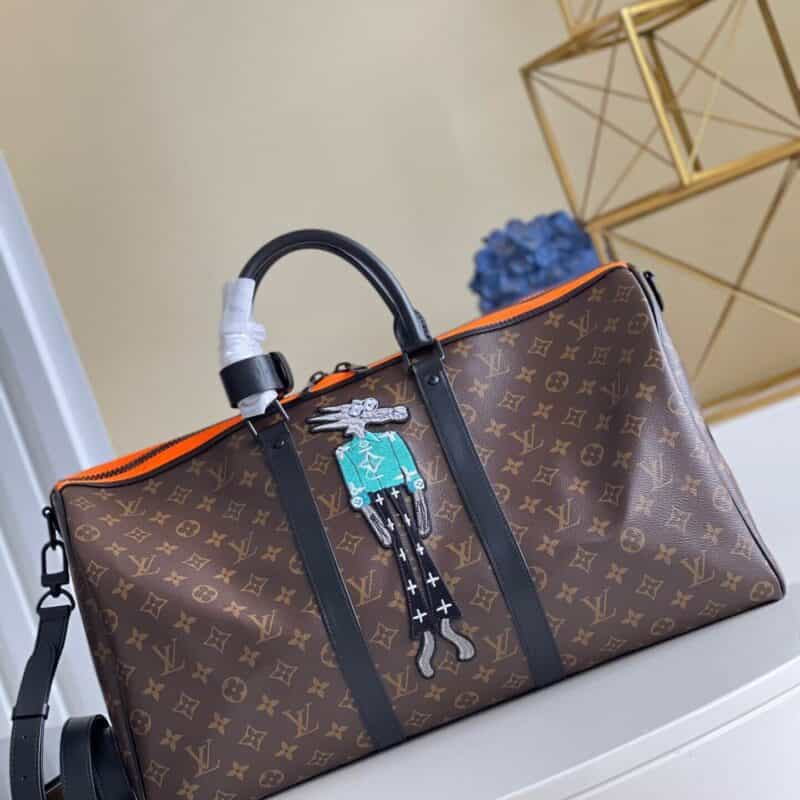 Louis Vuitton LV Keepall 50 卡通玩偶旅行袋 M45616