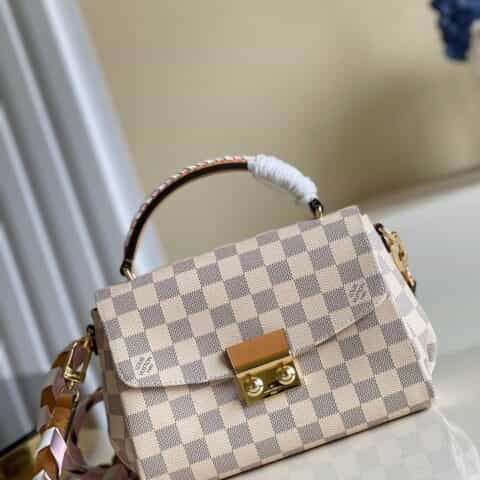 Louis Vuitton LV Croisette白格手提包 N50053