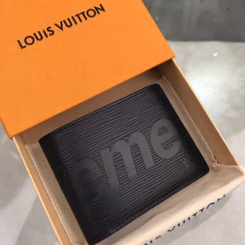 Louis Vuitton LV Supreme联名钱夹 M60332丝印