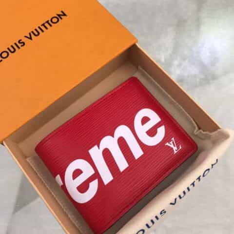 Louis Vuitton LV Supreme联名钱夹 M60339丝印