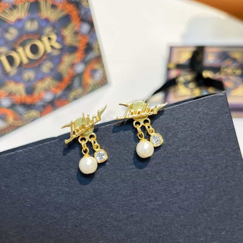 2021 DIOR迪奥JADIOR珍珠耳钉耳环