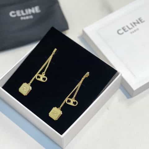 新款Celine赛琳凯旋门流苏耳钉耳环
