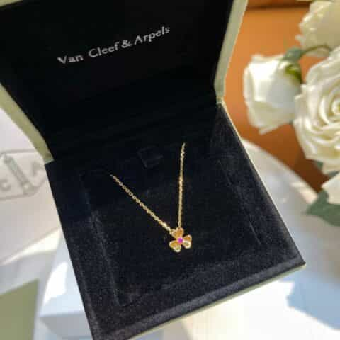 Van Cleef &Arpels 梵克雅宝520限定Frivole三叶草项链