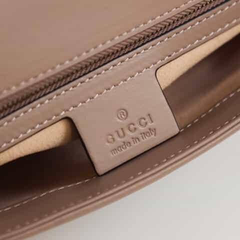 Gucci GG Marmont small matelassé shoulder bag 443497奶茶色