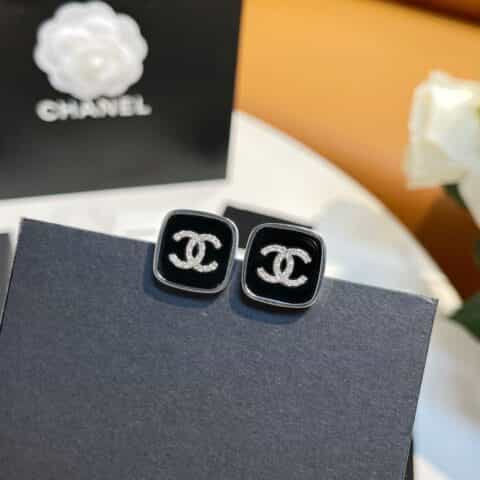 2021新款CHANEL香奈儿双c耳钉耳环