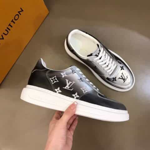 LV/路易威登   冰丝真皮材质Beverly Hills 新品男士运动鞋