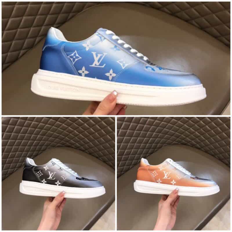 LV/路易威登   冰丝真皮材质Beverly Hills 新品男士运动鞋