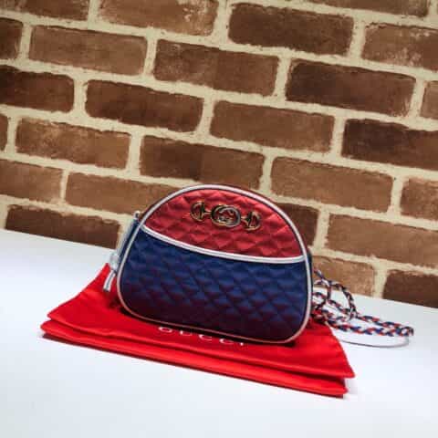 GUCCI古驰2018秋冬新款层压皮菱格迷你包534951