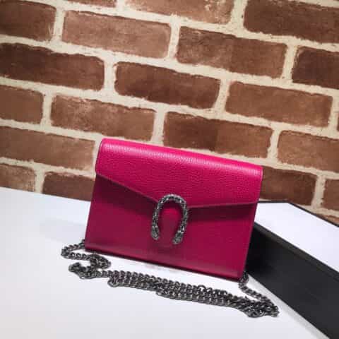 GUCCI古驰Dionysus系列皮革迷你链条手袋401231