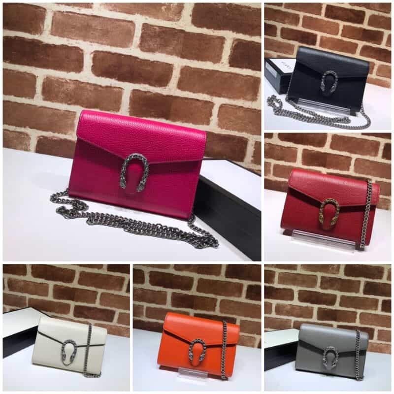 GUCCI古驰Dionysus系列皮革迷你链条手袋401231