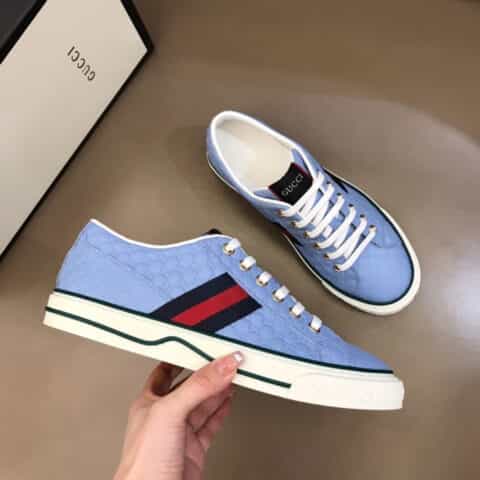 Gucci古驰   G家  Tennis 1977系列全真皮系列平板鞋