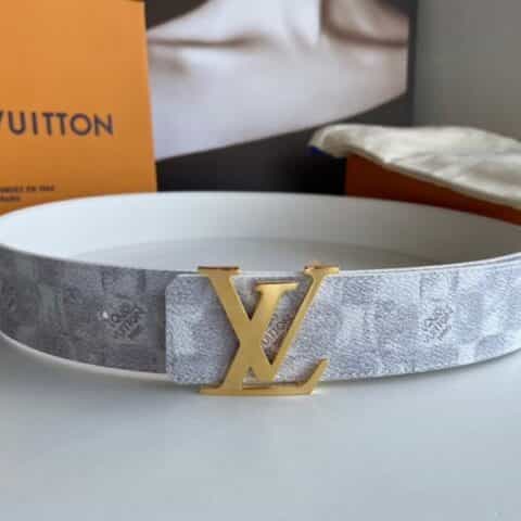 LV/路易威登   LV标志交织字母图案INTIALES双面腰带40mm
