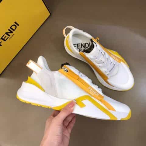 FENDI芬迪   F D春夏新品男士一脚蹬运动鞋